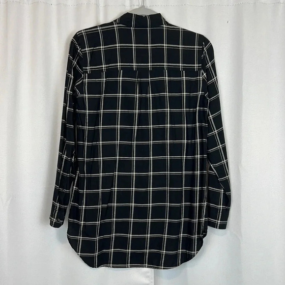 Madewell Classic Ex Boyfriend Shirt Windowpanel Size XS - Picture 2 of 4